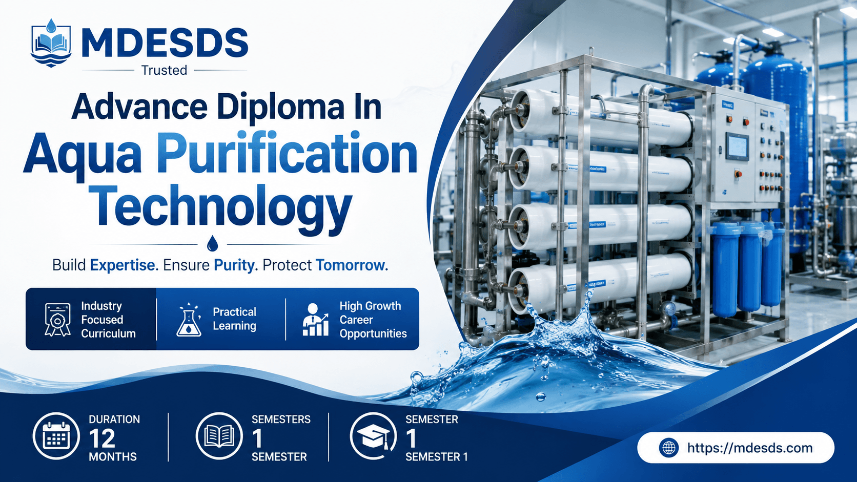 Advance Diploma In Aqua Purification Technology