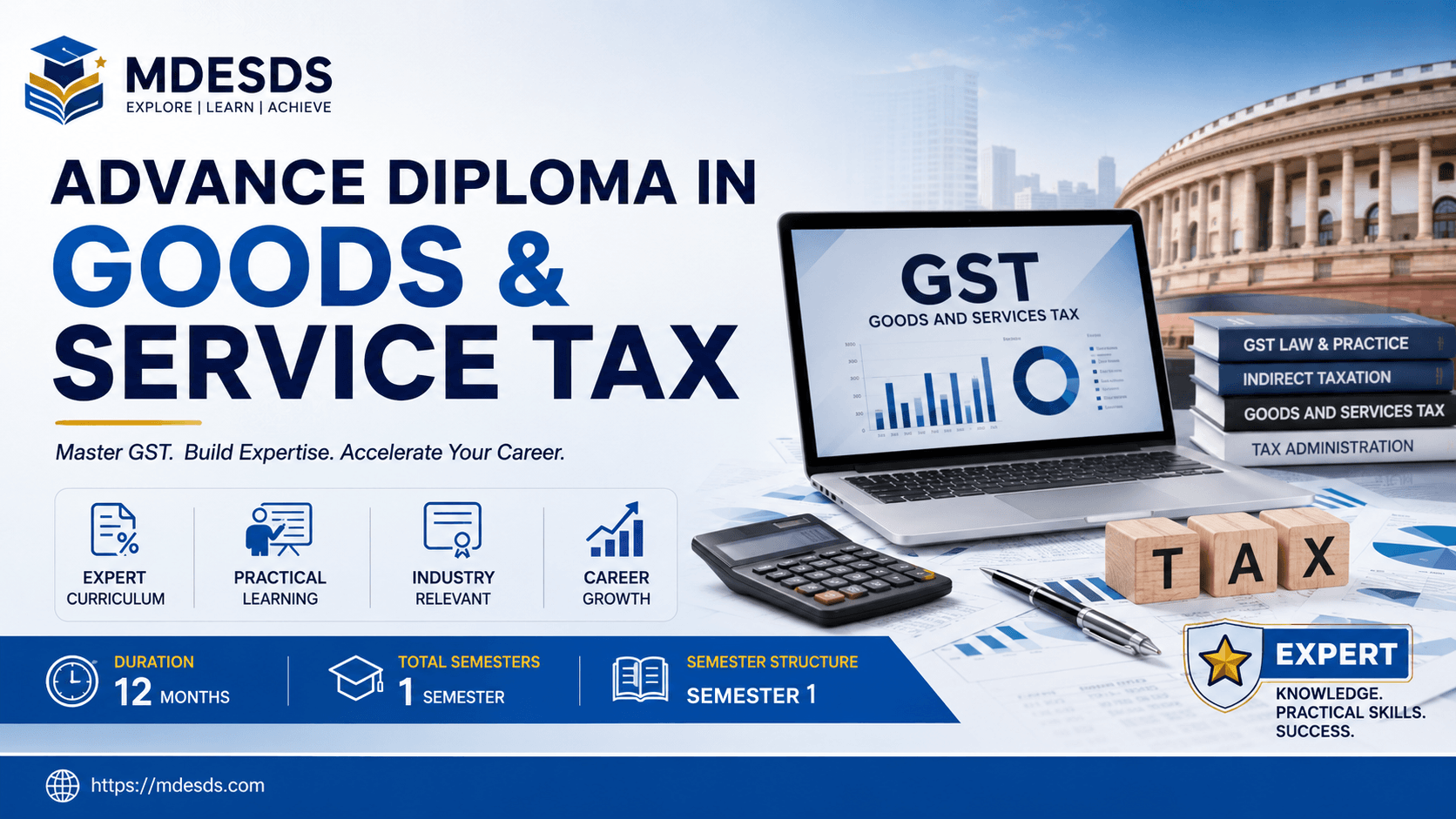 Advance Diploma In Goods & Service Tax