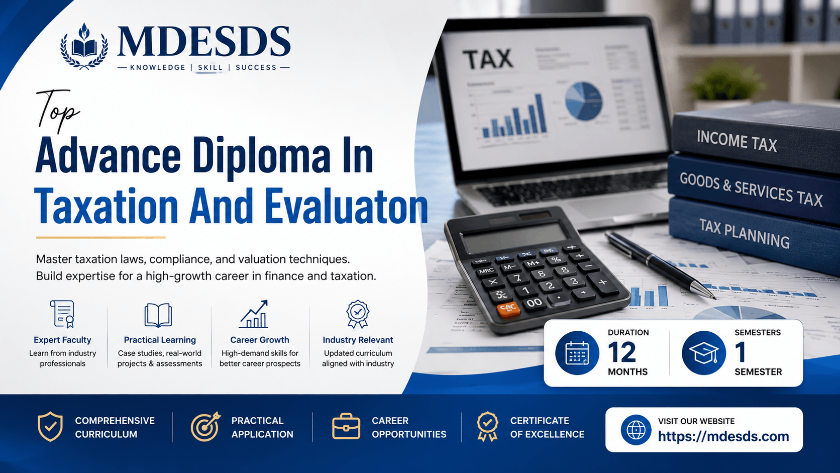 Advance Diploma In Taxation And Evaluaton
