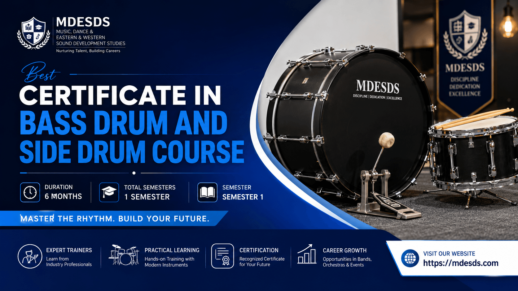 Certificate In Bass Drum And Side Drum Course