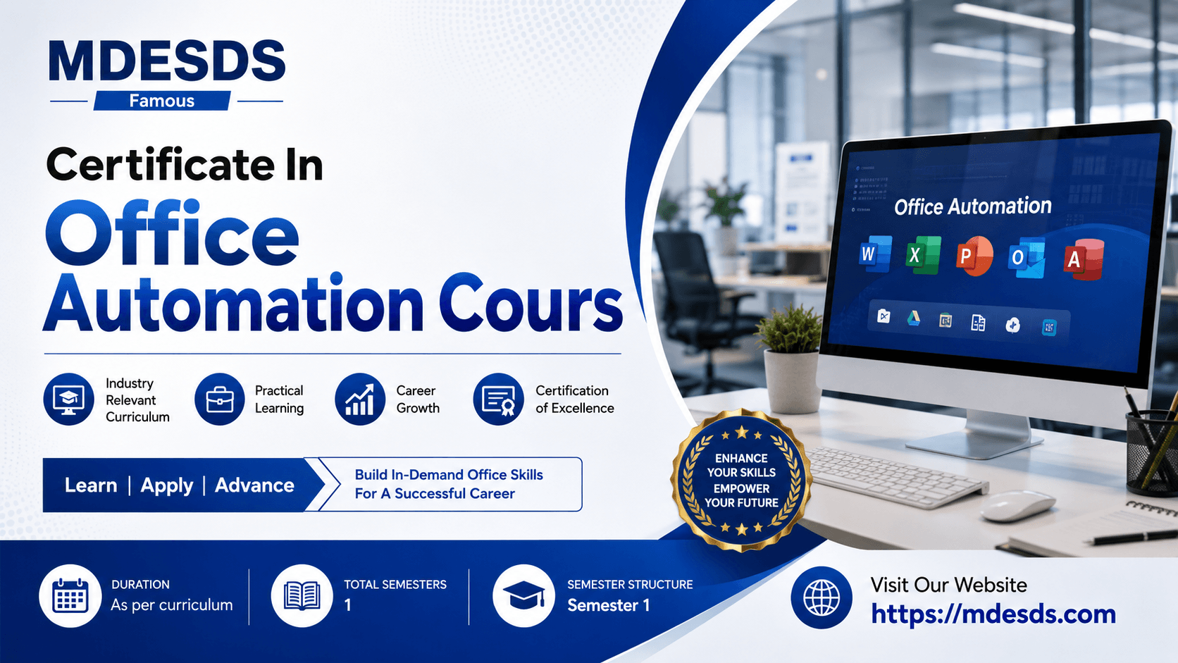 Certificate In Office Automation Cours