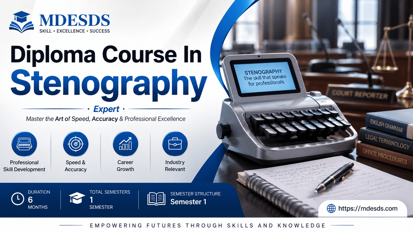 Diploma Course In Stenography